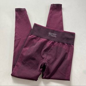VS PINK Seamless Leggings - Plum Purple